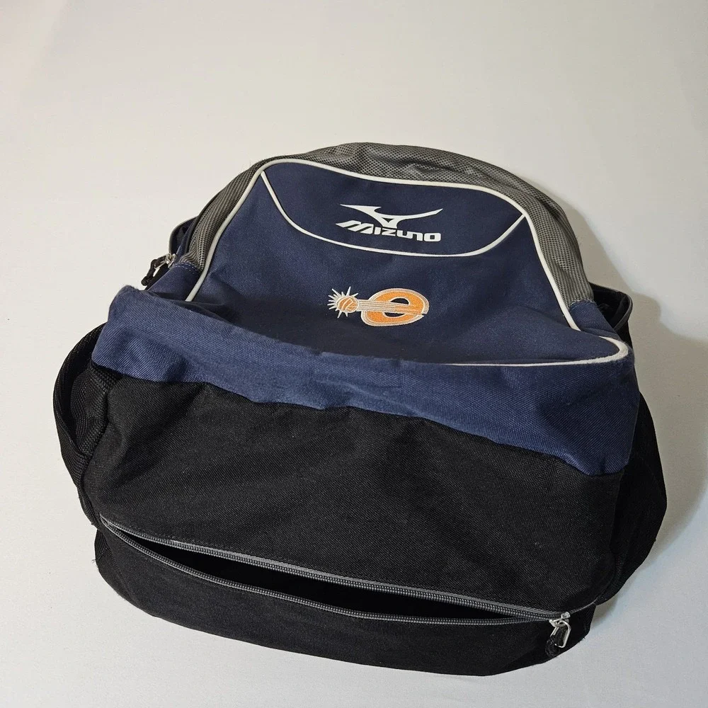 Mizuno Backpack AeroStrap Black Blue Durable Comfortable Laptop